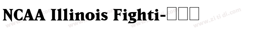 NCAA Illinois Fighti字体转换 NCAA Illinois Fighti字体转换